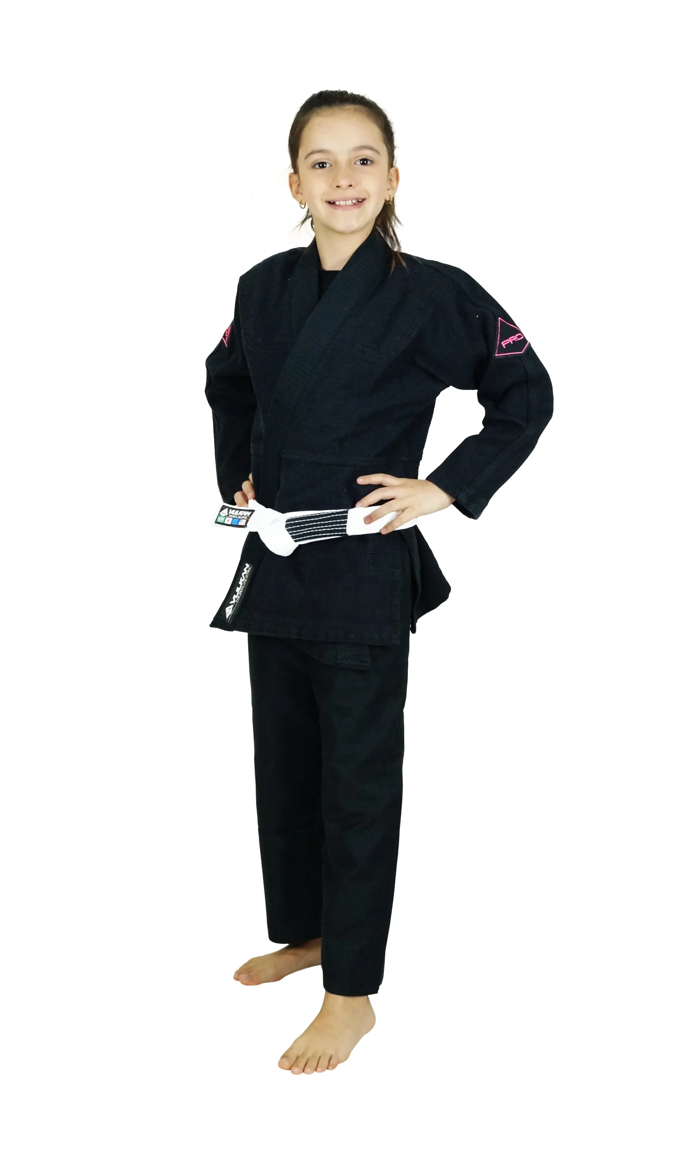 GIRLS PRO EVOLUTION KIDS Jiu-Jitsu Gi (Black)