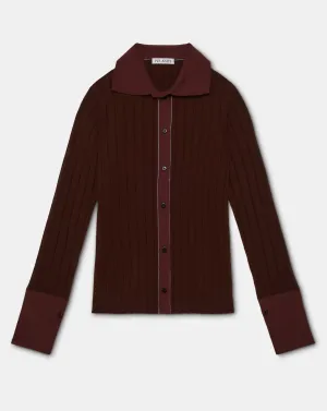 GISELLE RELAXING SHIRT IN BROWN