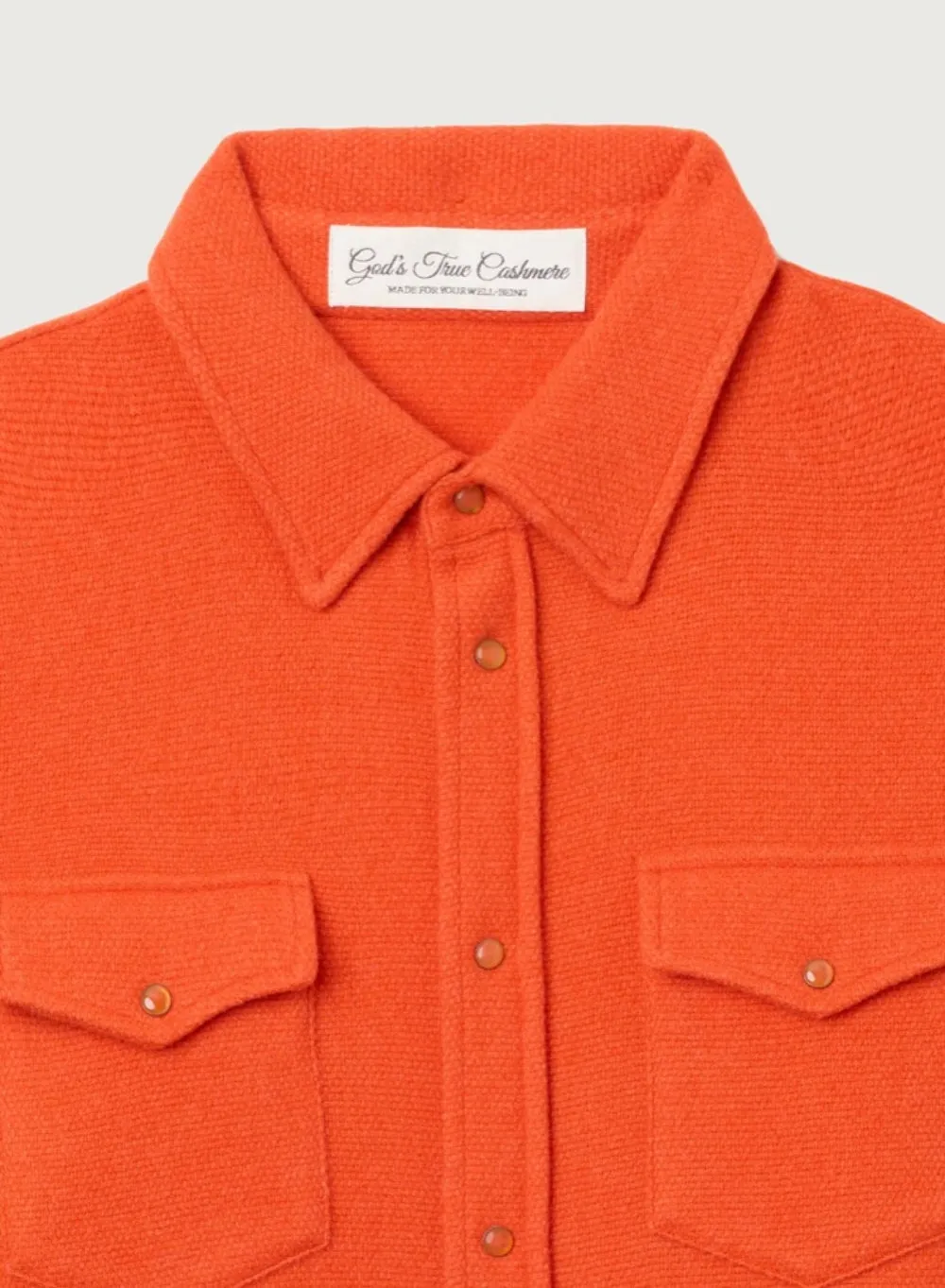 GOD'S TRUE CASHMERE | Fire cashmere shirt