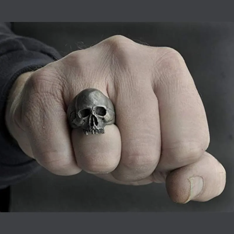 Gothic Punk Skull Ring