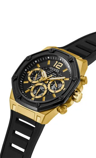 Guess Gents Momentum Gold & Black Watch