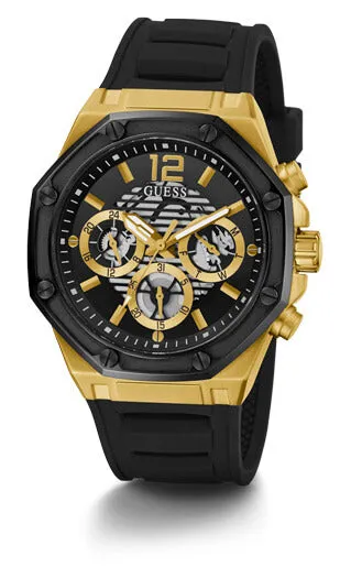 Guess Gents Momentum Gold & Black Watch