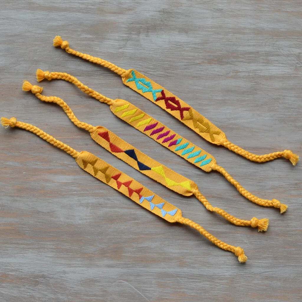 Handwoven Napkin Ties | Apricot