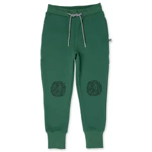 Hello Circle Furry Trackies - Kelly Green