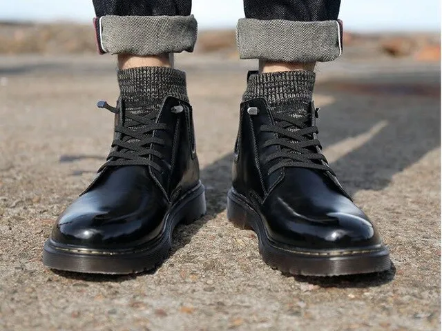 High Tops Loafers Ankle Martin Boots For Men