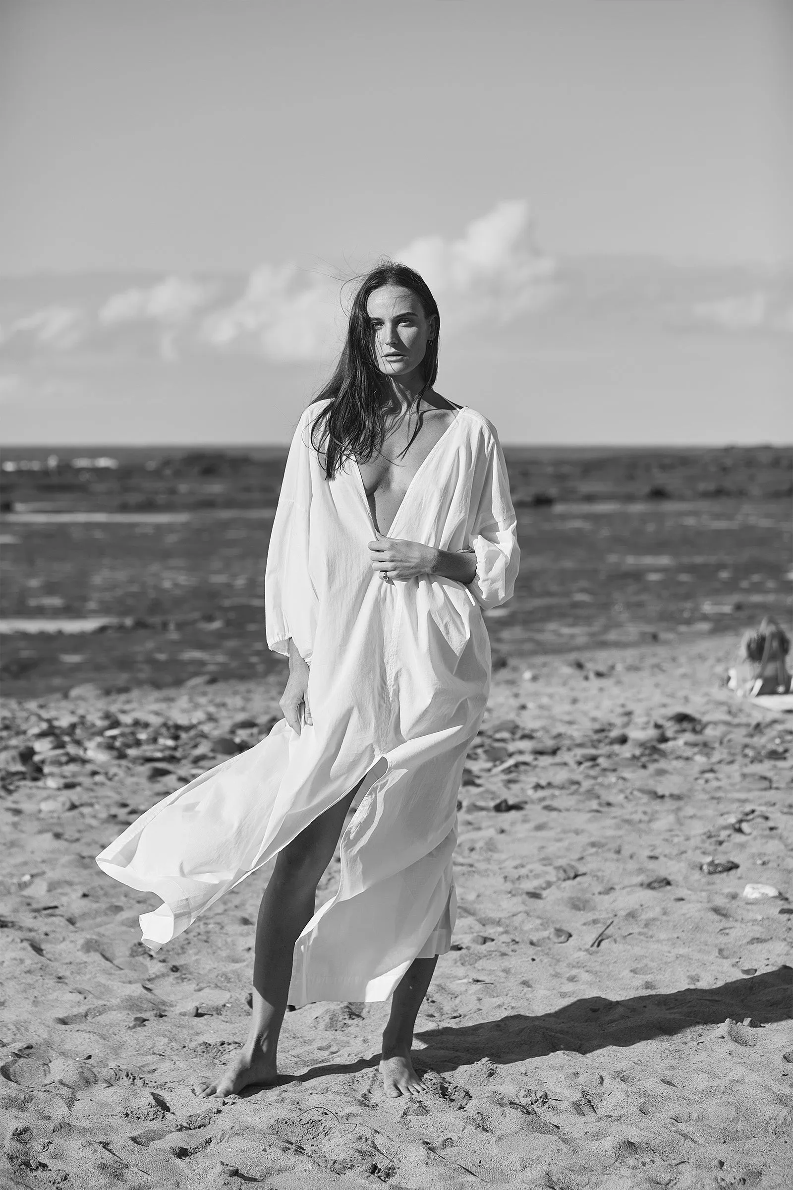 Ibiza Organic Cotton Kaftan White