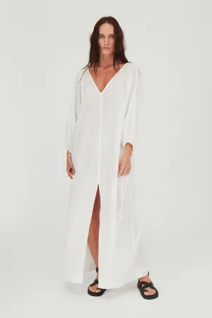 Ibiza Organic Cotton Kaftan White