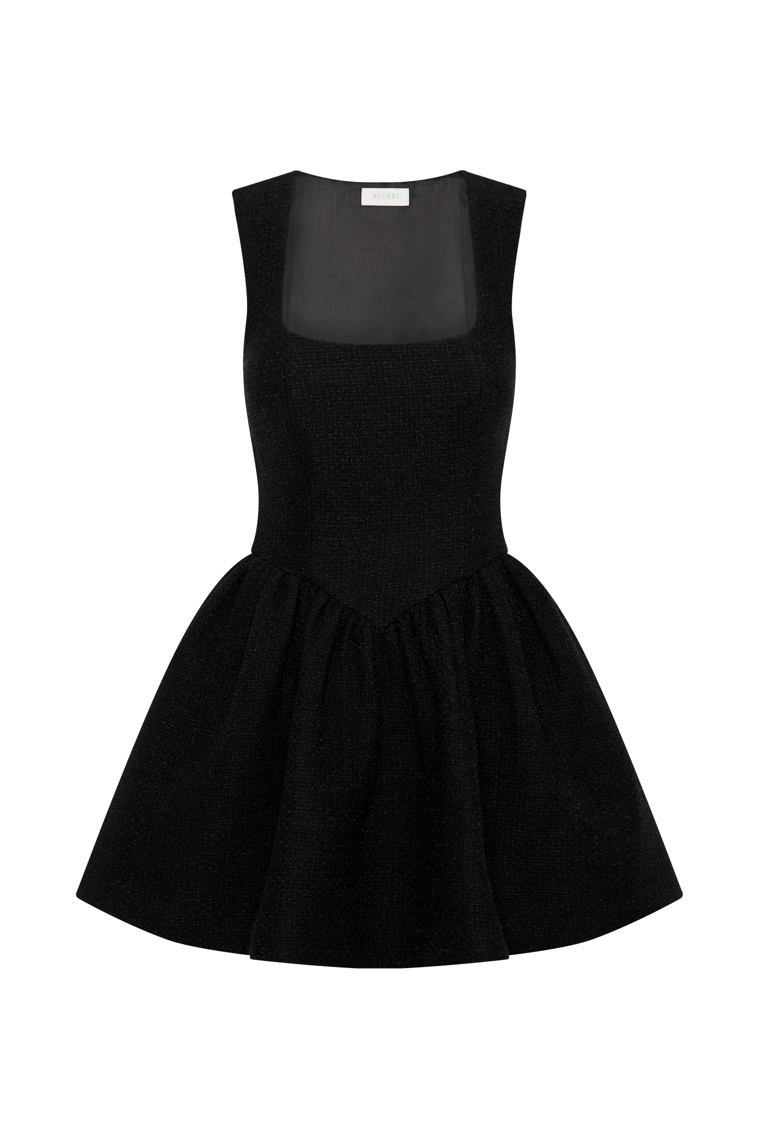 Jennifer Boucle Mini Dress - Black