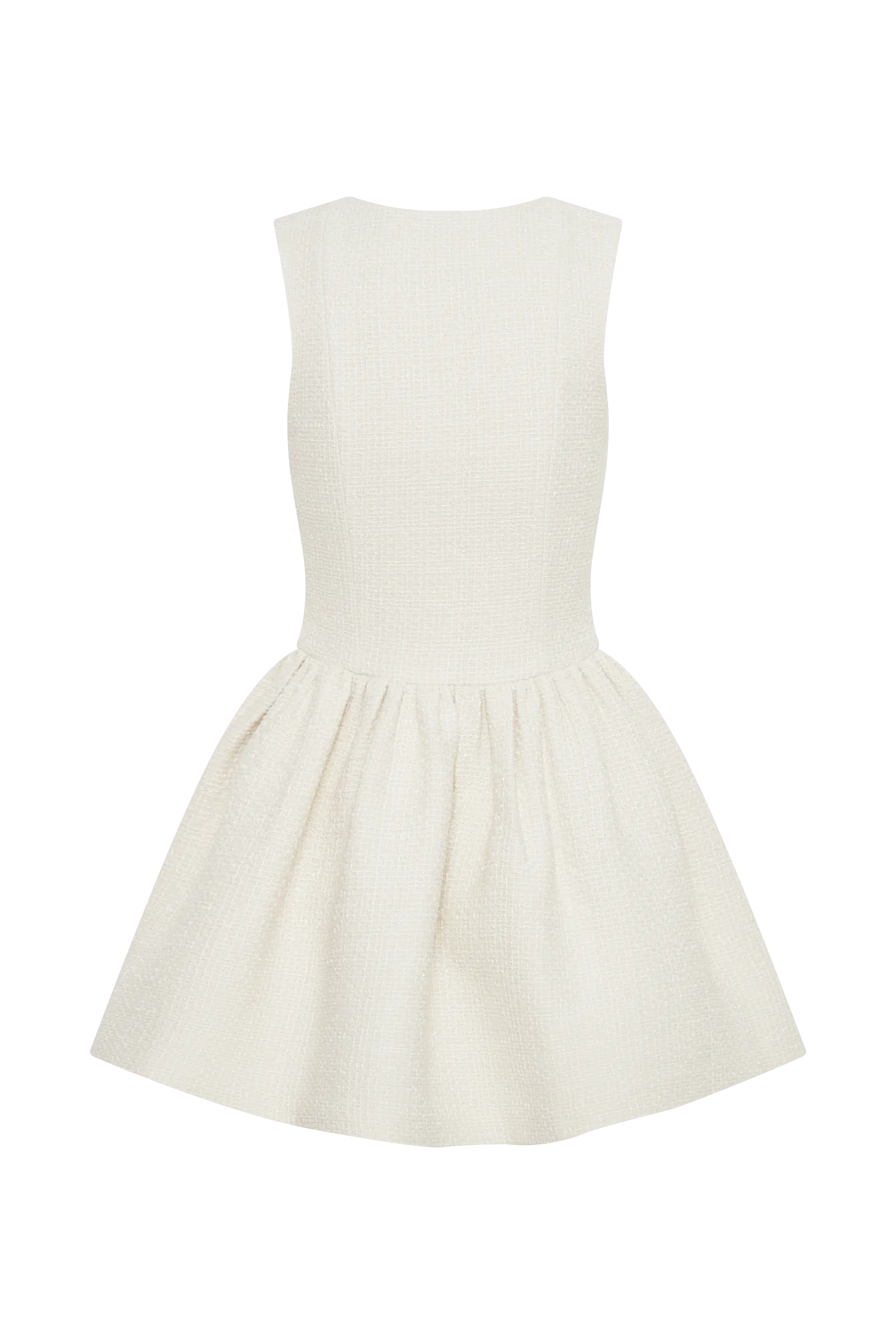 Jennifer Boucle Mini Dress - Ivory