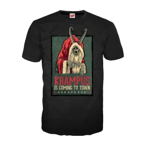Krampus Poster Vintage Official Men's T-shirt (Black)