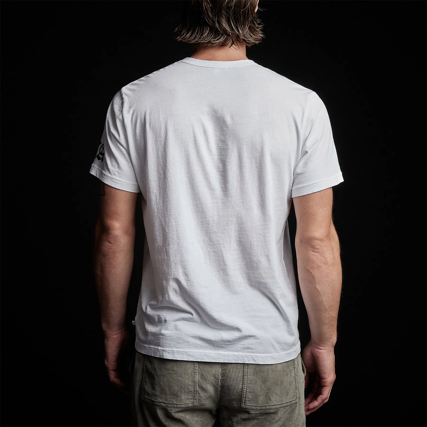 LA Gothic Short Sleeve Crew - White