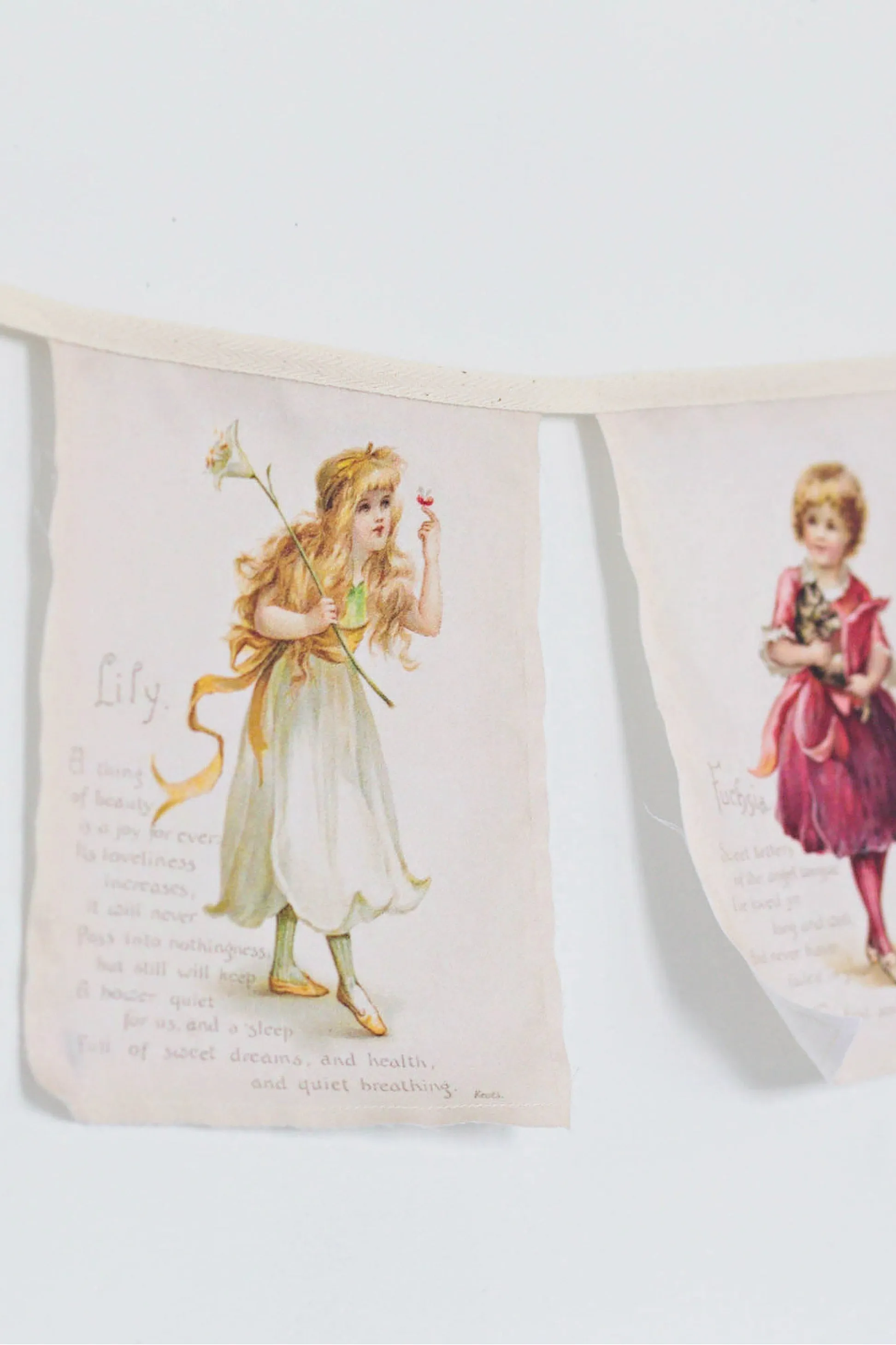 Language of Flowers garland *organic cotton