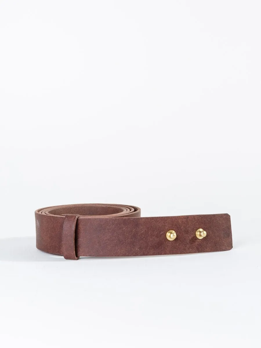 leather belt - dark brown