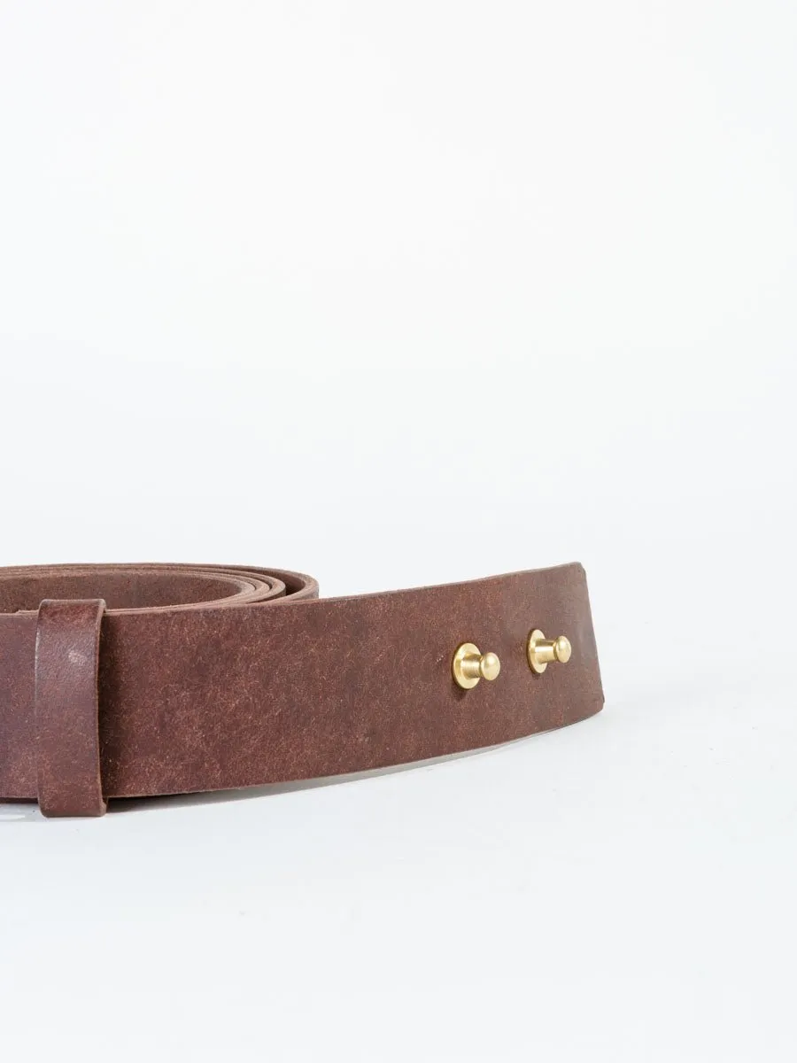 leather belt - dark brown