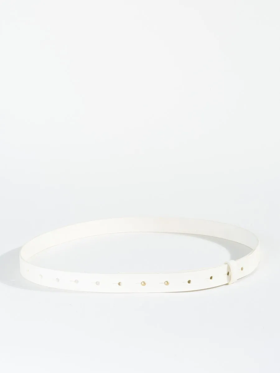 leather belt - off white