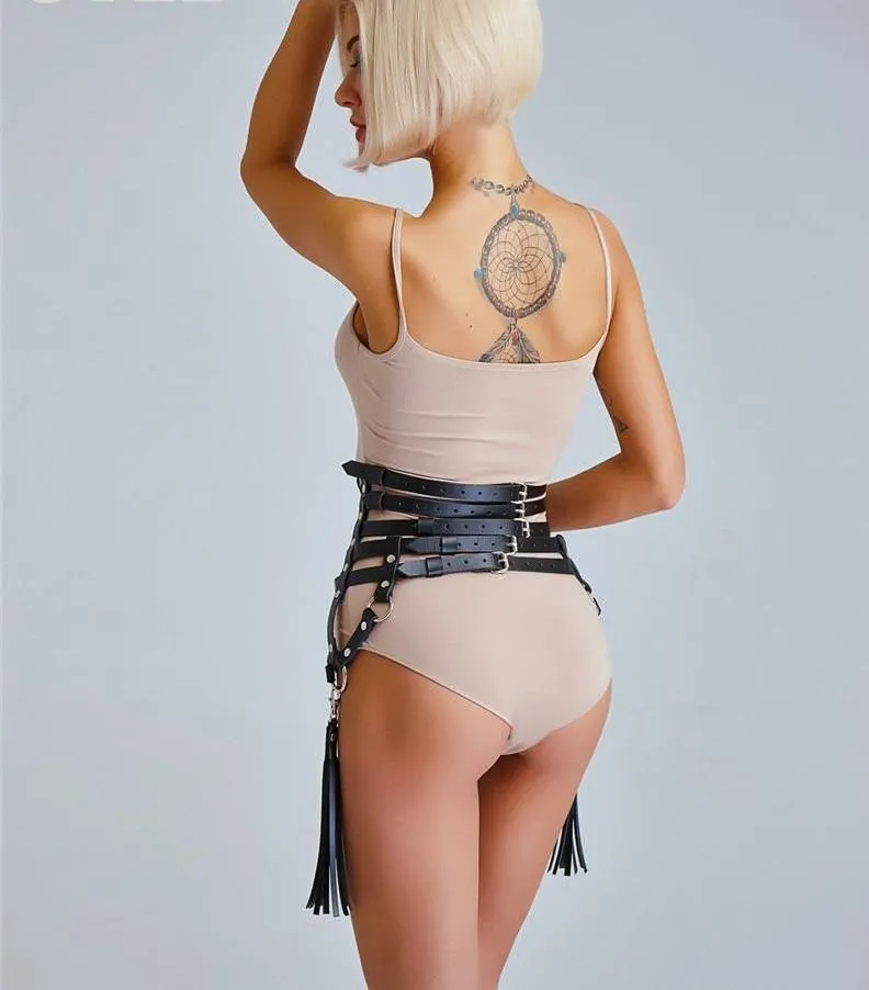 Leather Harness Body Belt