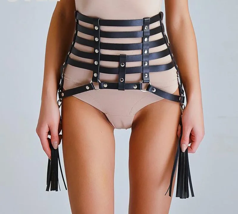 Leather Harness Body Belt