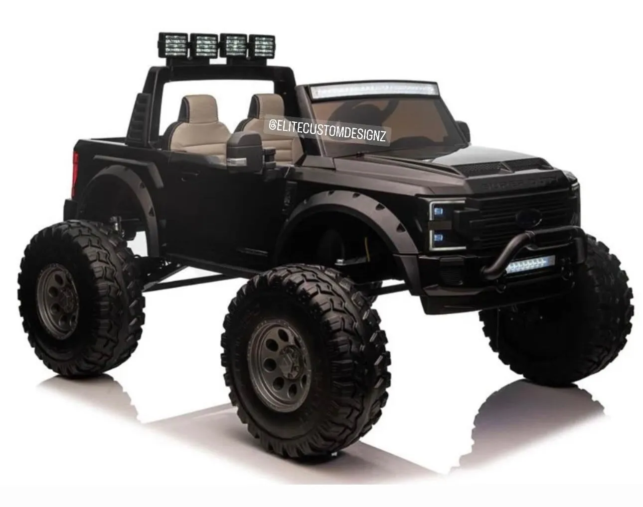 Licensed 2025 Ford Super Duty F450 Lifted Monster Truck 24V Upgraded 4x4 | 2 Seater | Leather Seats | Massive Rubber Tires | Remote | Up to 15KPH