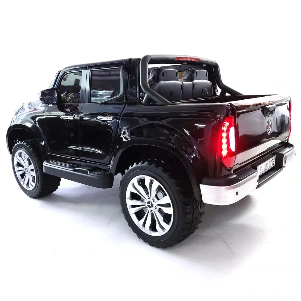 Licensed 2025 Mercedes 4x4 X Class Ride On Pick Up Truck | 2 Seater | 12V | Leather Seats | Rubber Tires | mp3 Screen | Remote