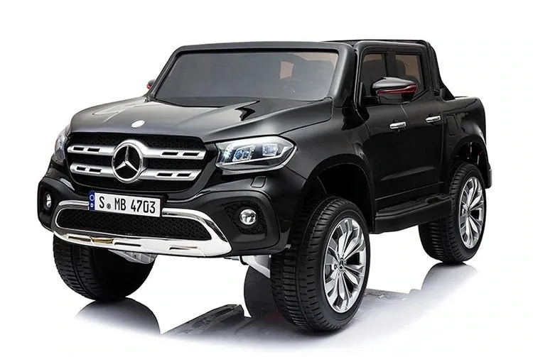 Licensed 2025 Mercedes 4x4 X Class Ride On Pick Up Truck | 2 Seater | 12V | Leather Seats | Rubber Tires | mp3 Screen | Remote