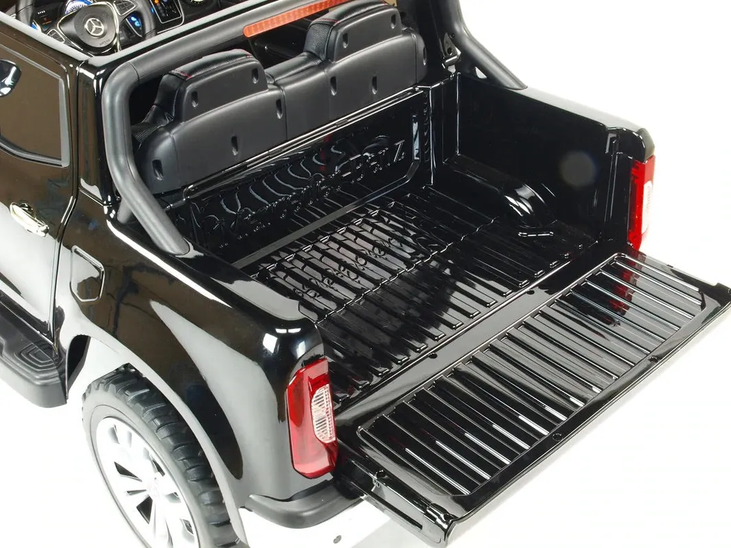 Licensed 2025 Mercedes 4x4 X Class Ride On Pick Up Truck | 2 Seater | 12V | Leather Seats | Rubber Tires | mp3 Screen | Remote