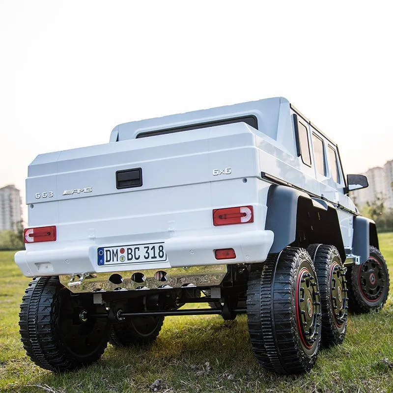 Licensed 2025 Mercedes G63 6x6 | 24v | 2 Seater Ride-On Upgraded | 4 Motors | Leather Seats | Rubber Tires | Remote