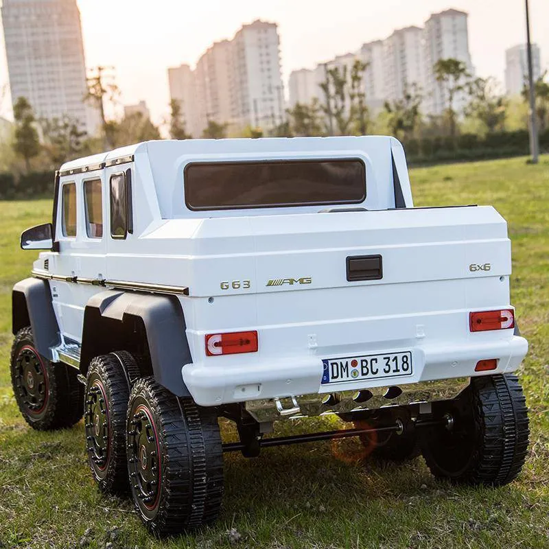 Licensed 2025 Mercedes G63 6x6 | 24v | 2 Seater Ride-On Upgraded | 4 Motors | Leather Seats | Rubber Tires | Remote