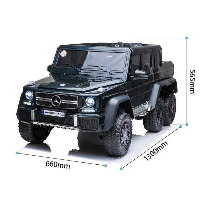 Licensed 2025 Mercedes G63 6x6 | 24v | 2 Seater Ride-On Upgraded | 4 Motors | Leather Seats | Rubber Tires | Remote