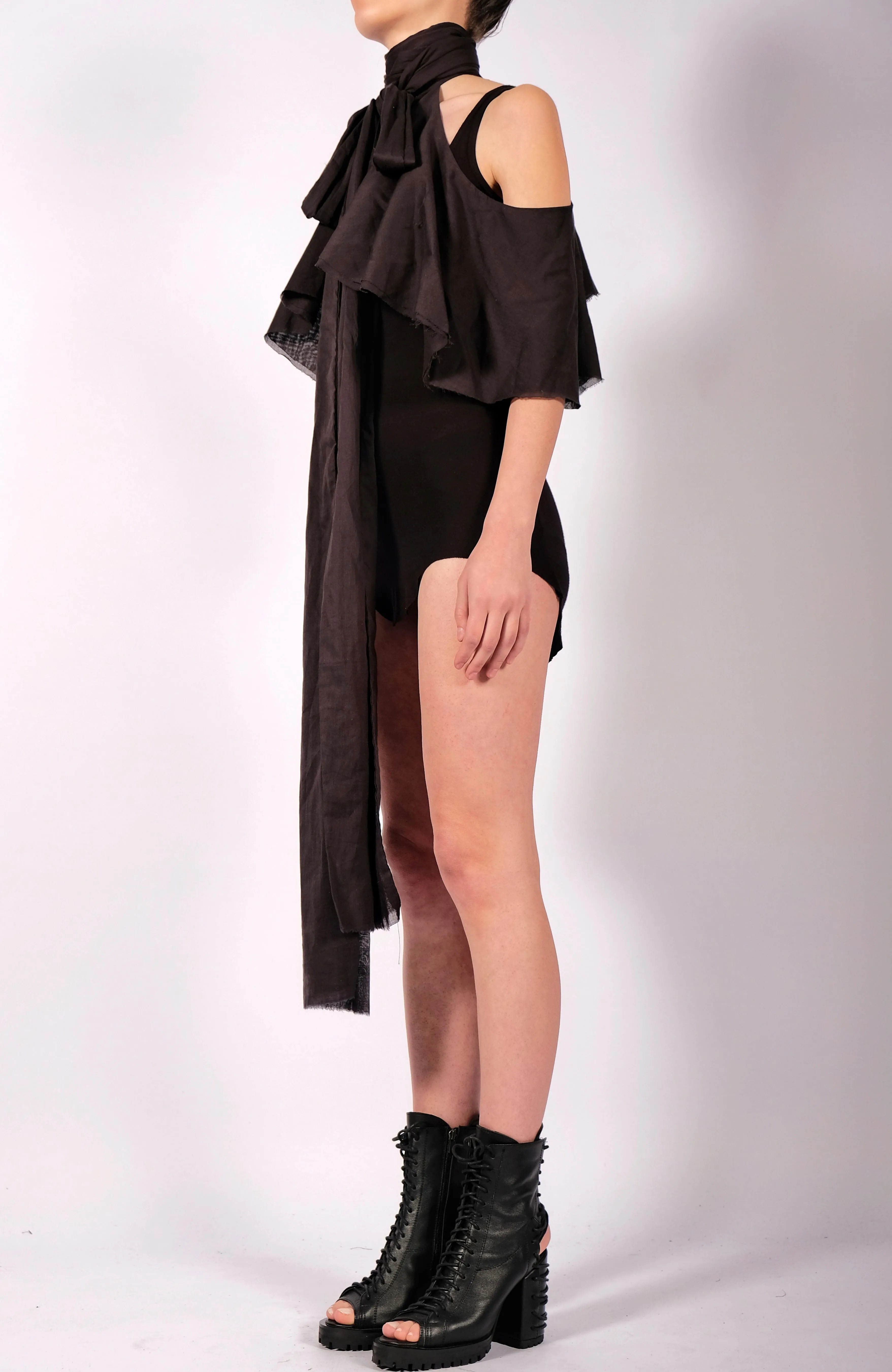 Light Cotton Ruffle Cape