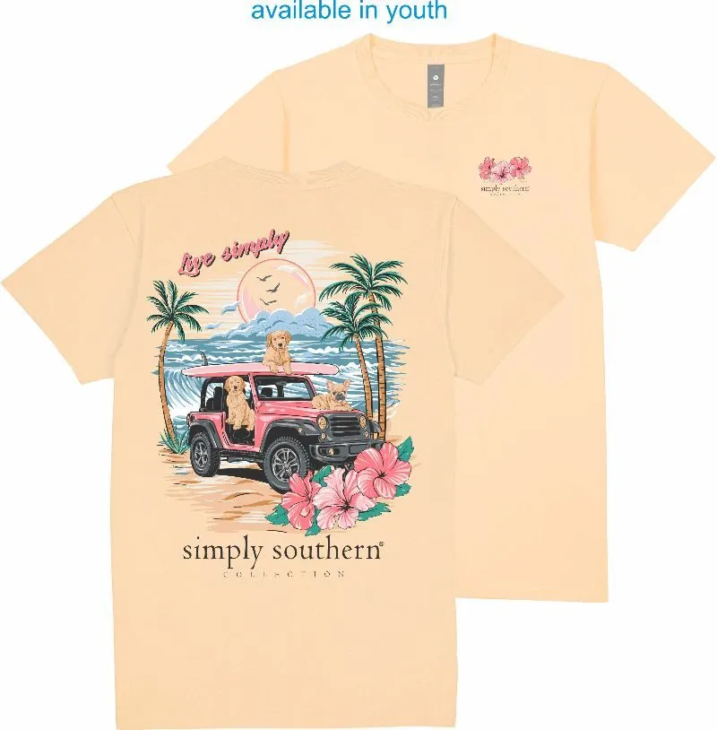 'Live Simply' Beach Dogs Short Sleeve Tee by Simply Southern