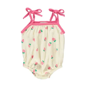Lola Raspberry Terry Romper