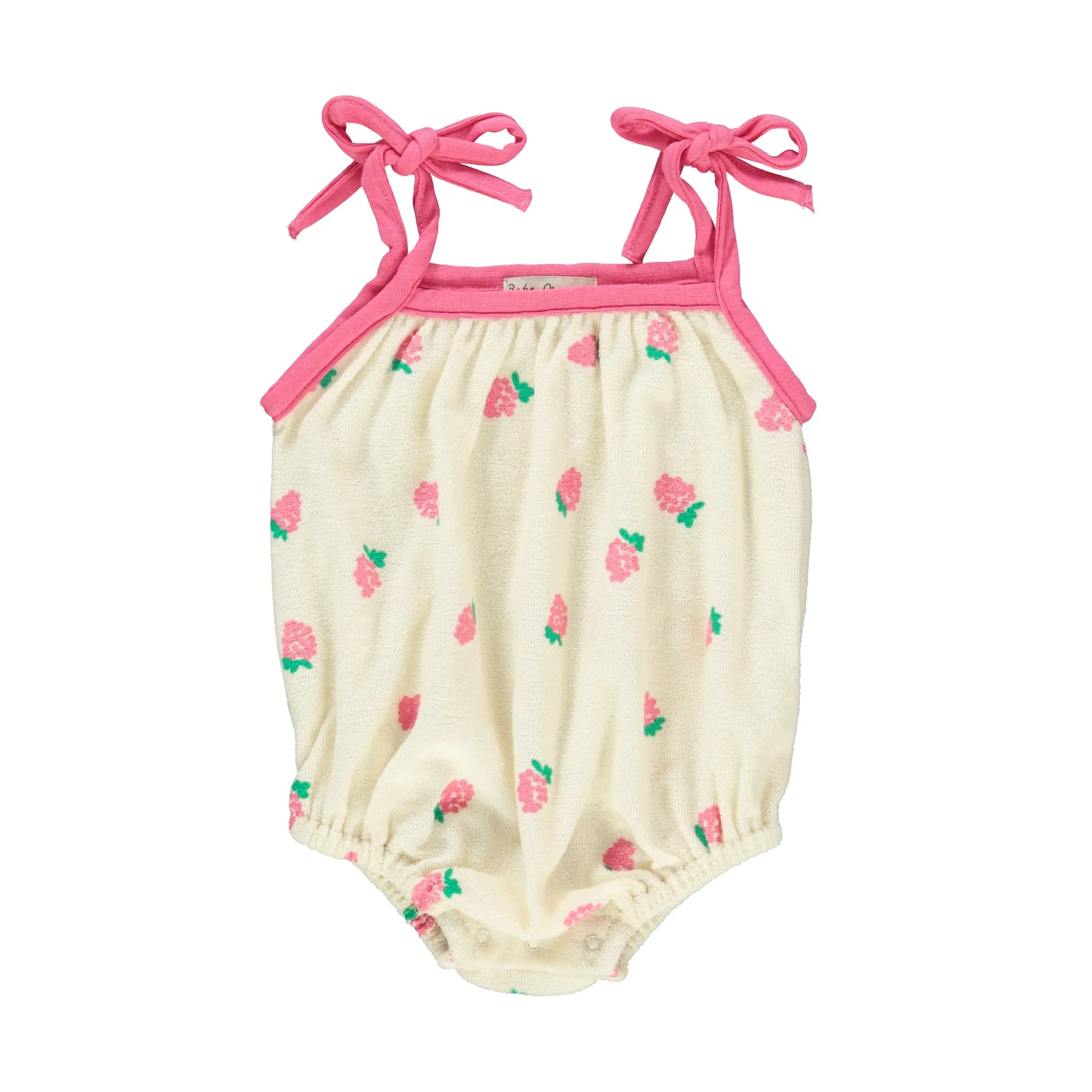 Lola Raspberry Terry Romper