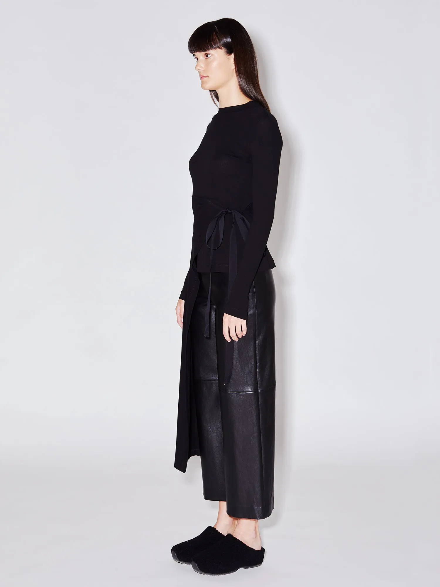 Long Sleeve Split Apron T-Shirt
