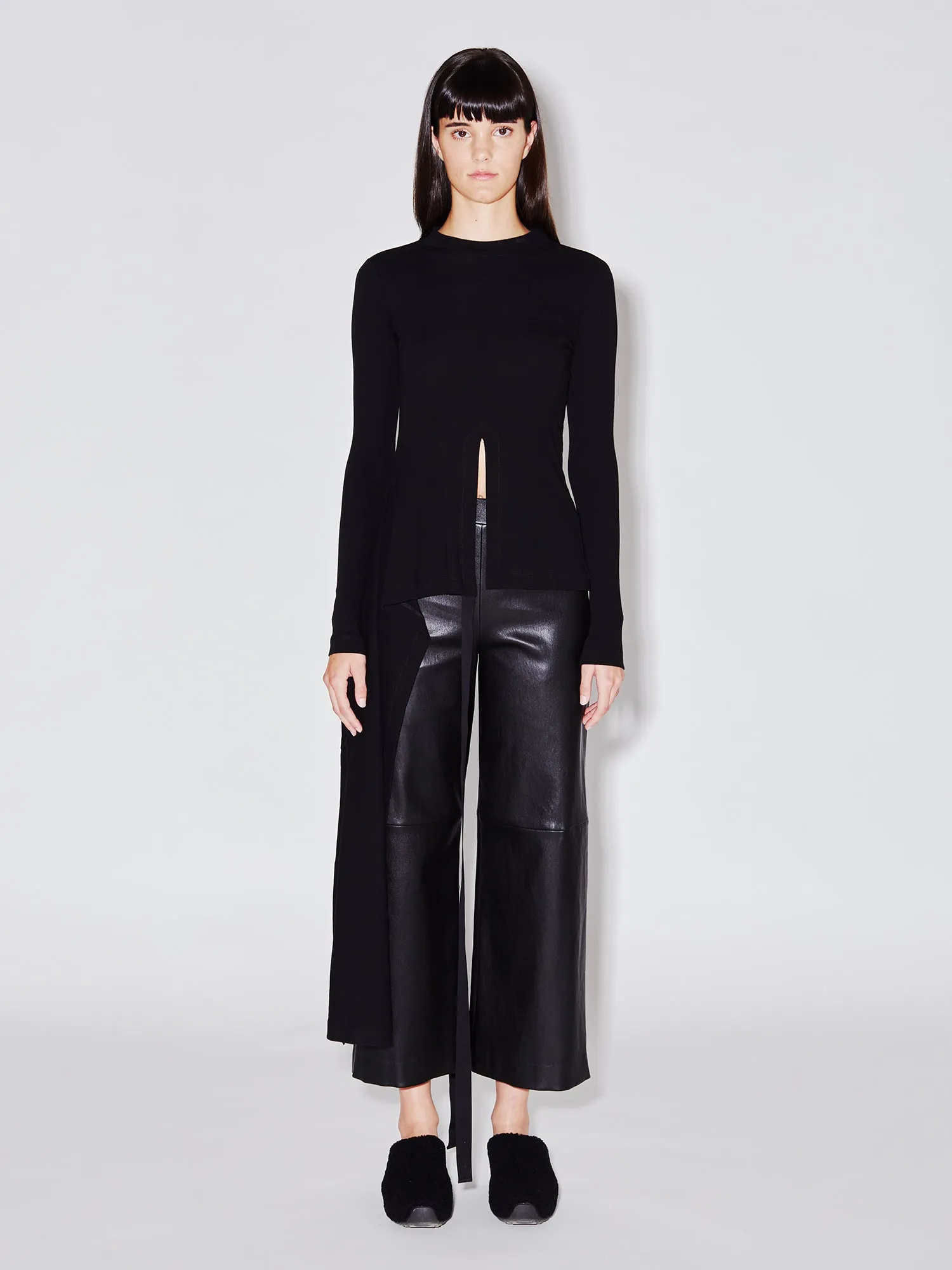 Long Sleeve Split Apron T-Shirt