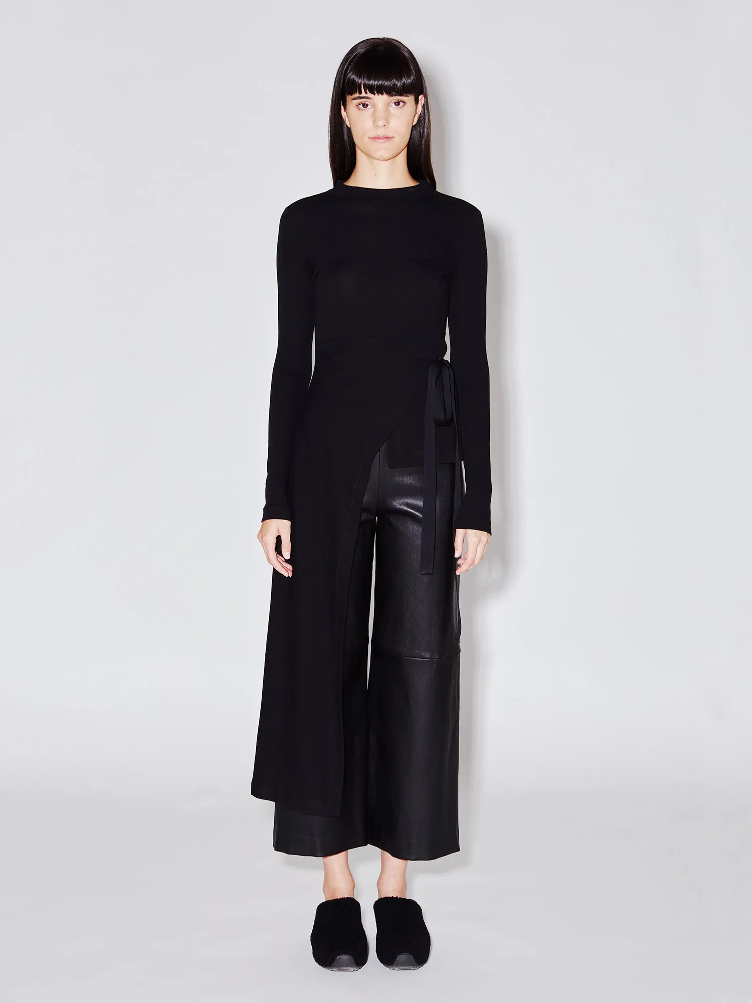 Long Sleeve Split Apron T-Shirt