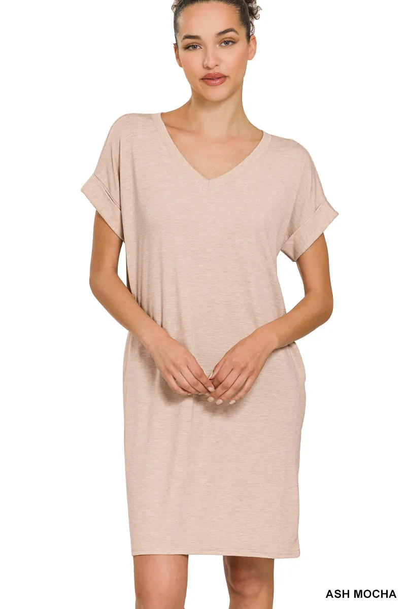 Love Hard Dress in Ash Mocha