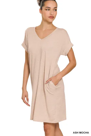 Love Hard Dress in Ash Mocha
