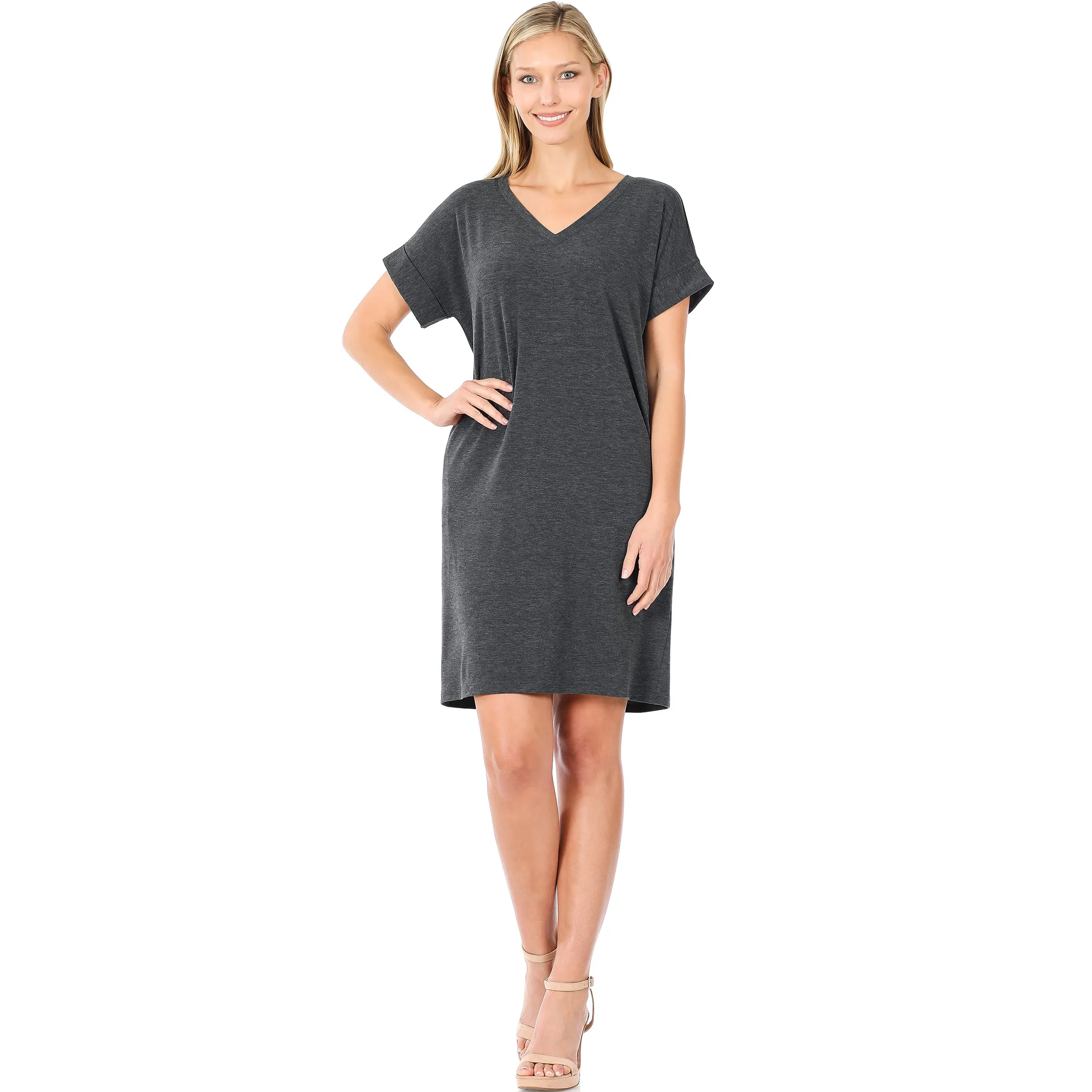 Love Hard Dress in Charcoal