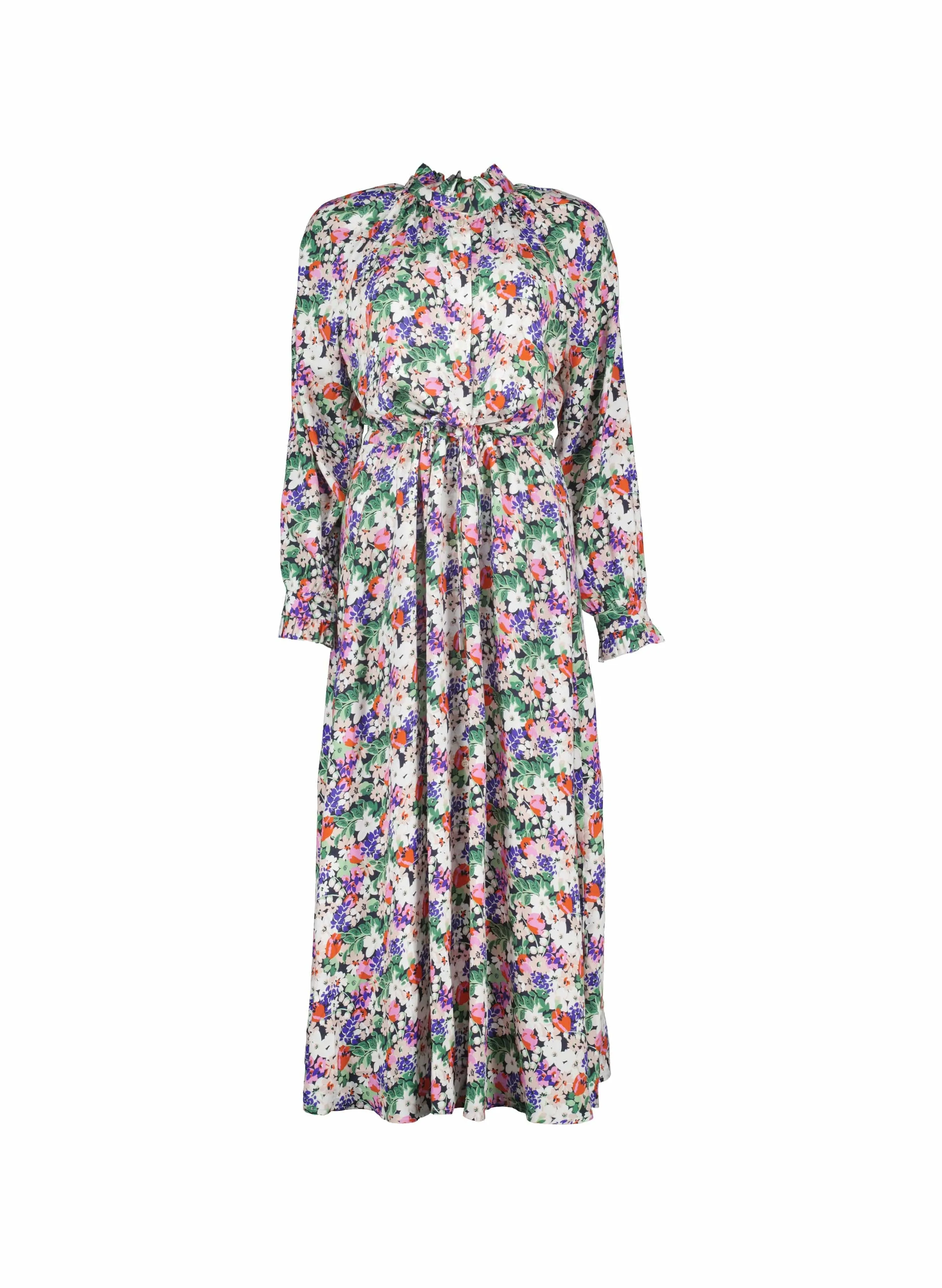 Luna Midi Dress with Livaeco | Pink Bloom