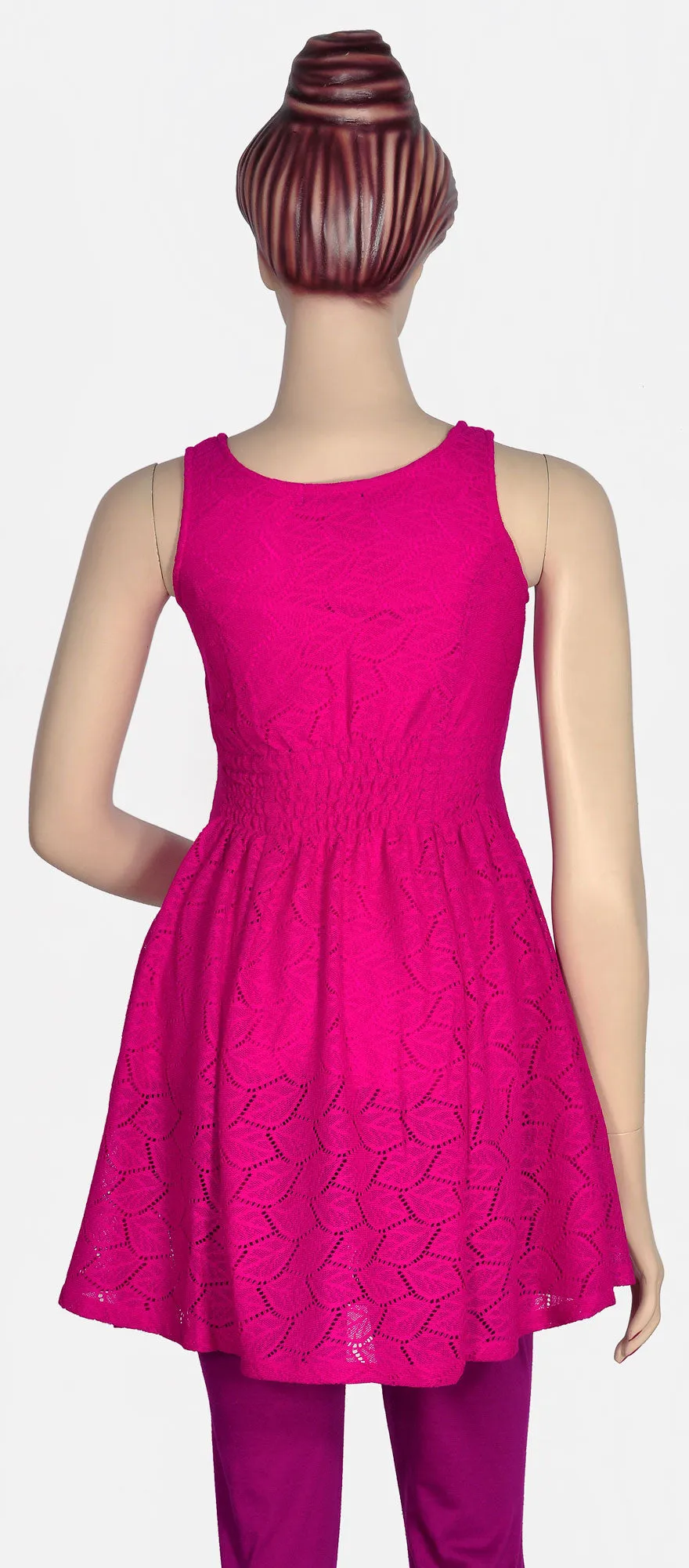 Magenta Lace Top