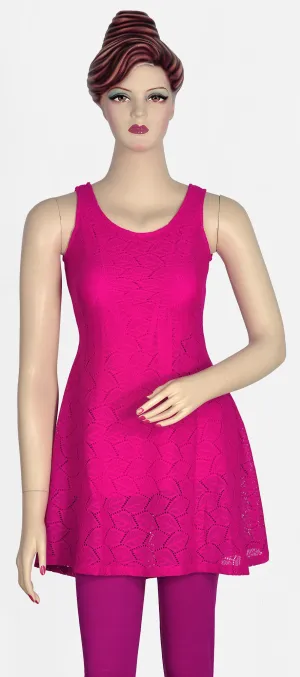 Magenta Lace Top