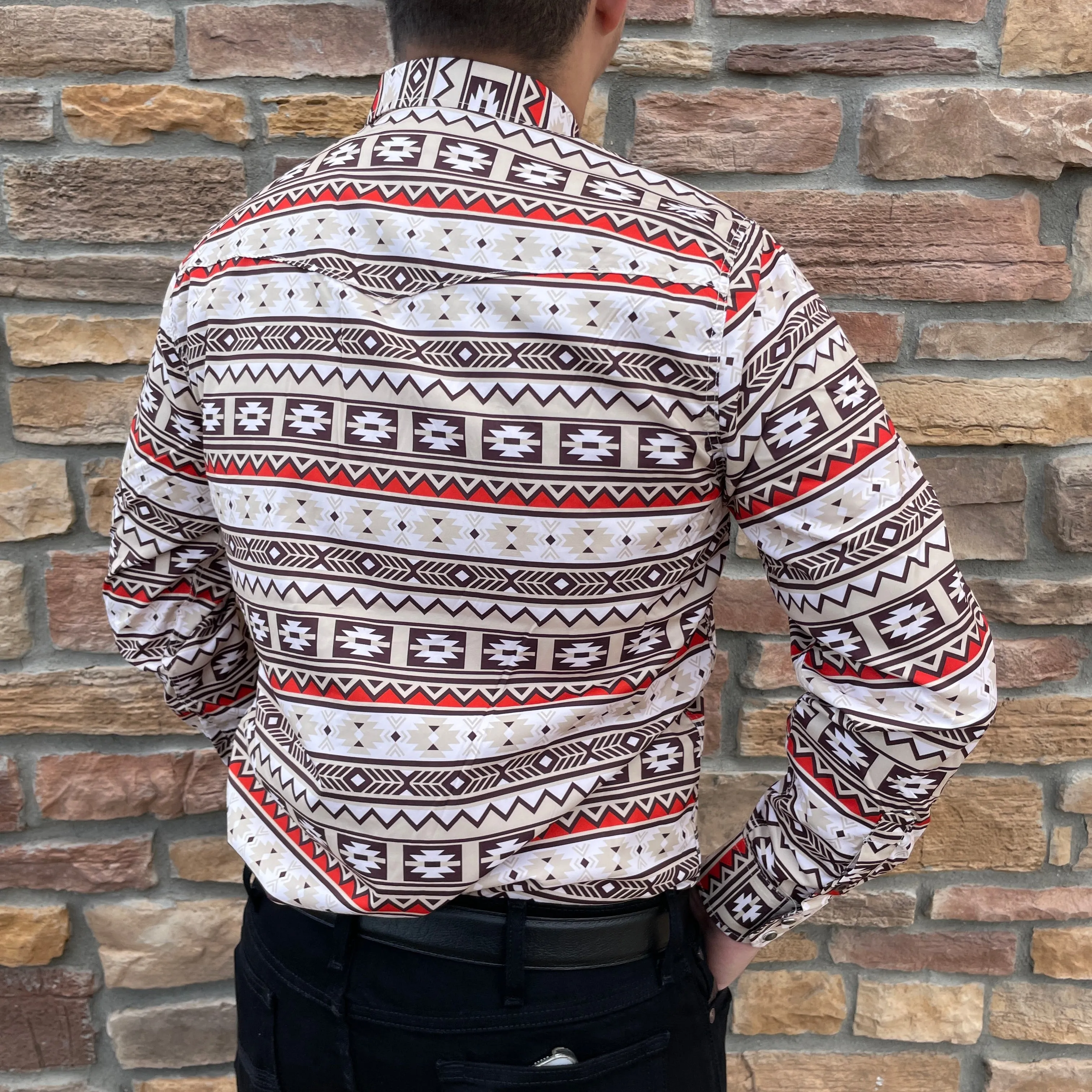 Manuel Aztec Beige Shirt