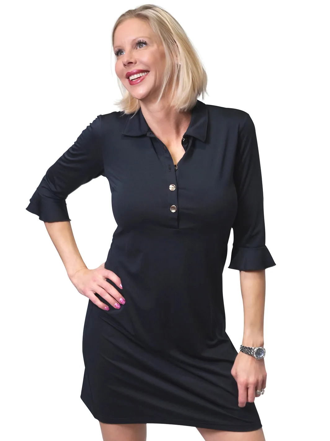 Marin Polo Dress Black