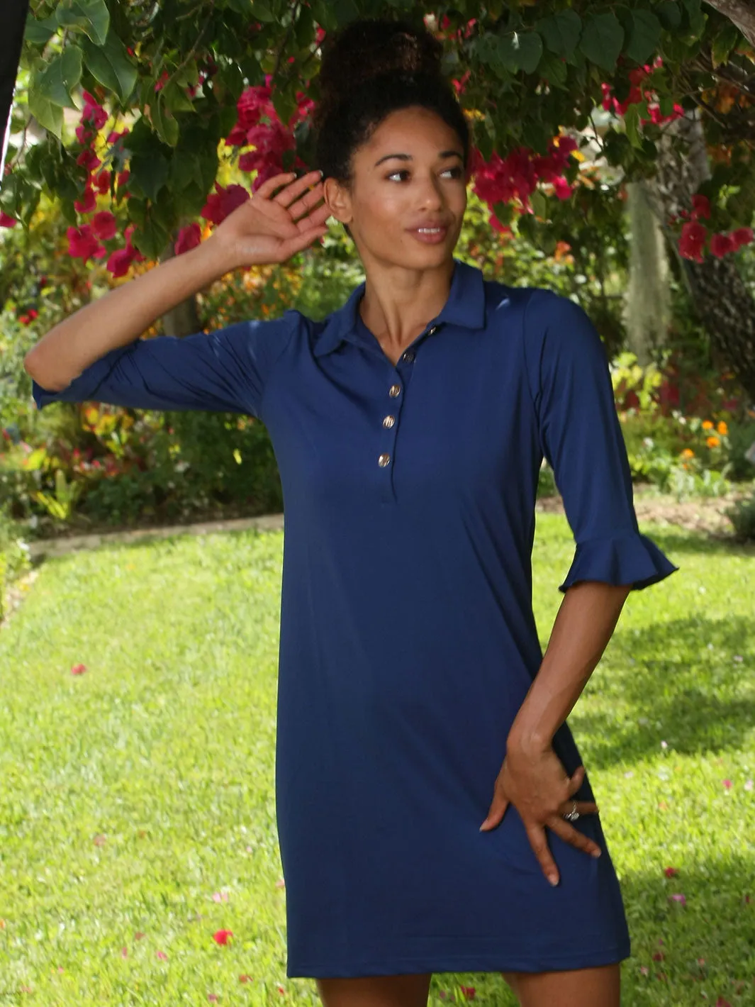 Marin Polo Dress Navy
