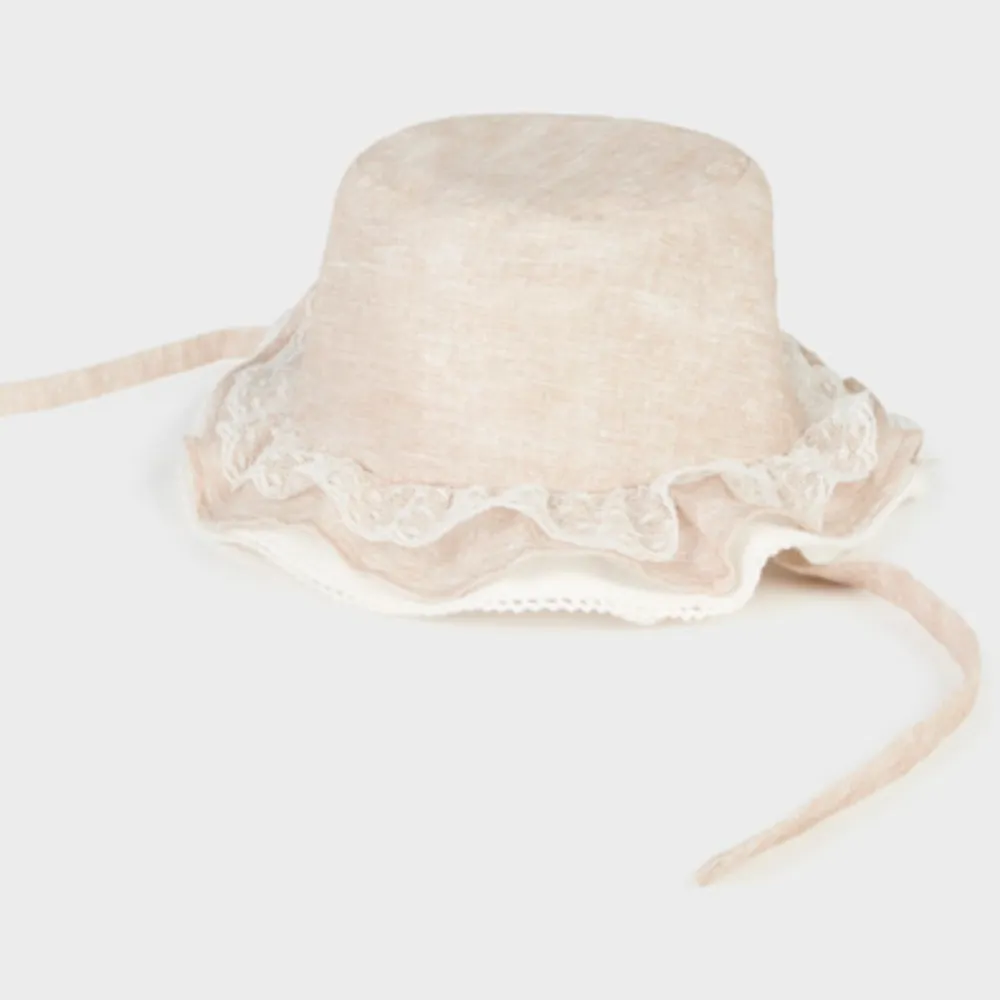 Mayoral Girls Linen Neutral Sunhat