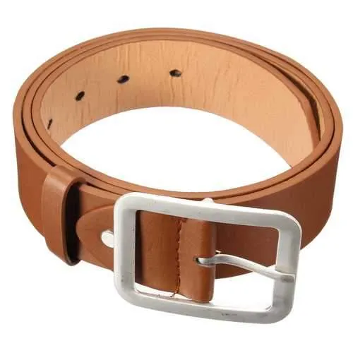Men Business PU Leather Belts Casual Pin Buckle