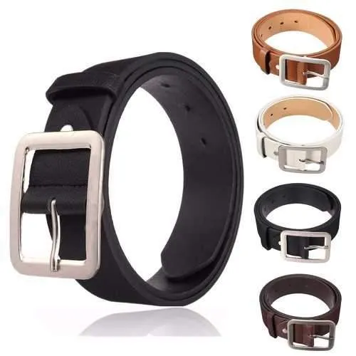 Men Business PU Leather Belts Casual Pin Buckle