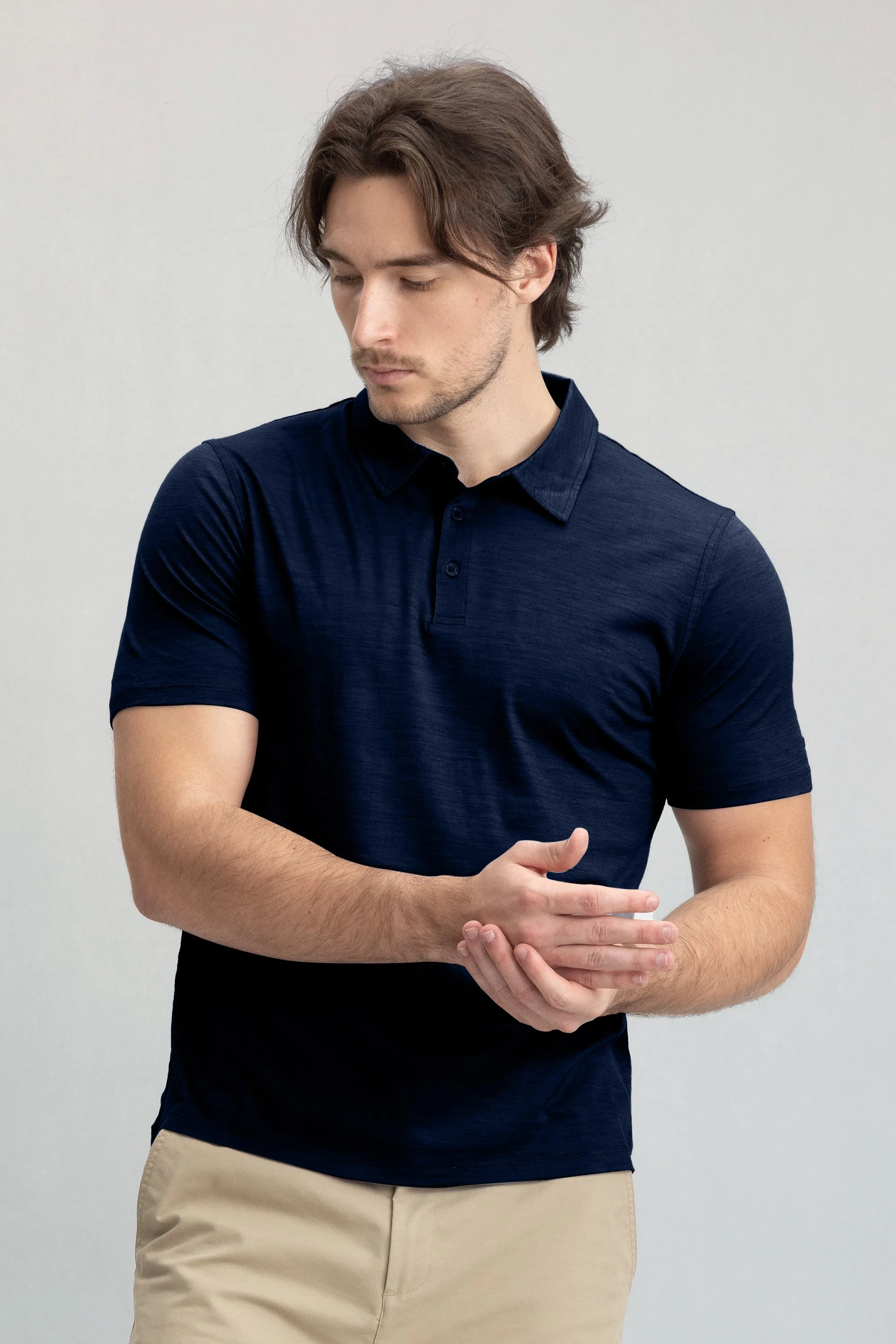 Men's 100% Merino Polo