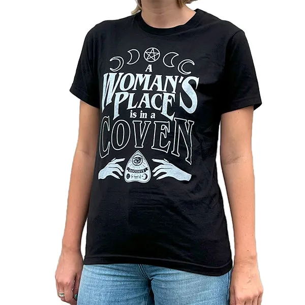 Men's A Woman's Place is in a Coven T-Shirt