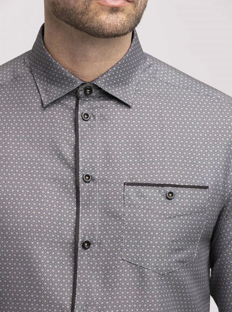 Men's casual long sleeve shirt